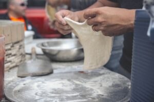 Photo pizza dough